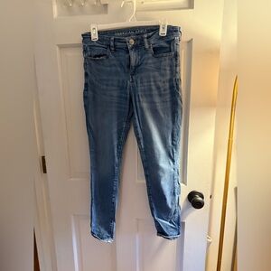 American Eagle Outfitters Light Blue Ankle Jeans